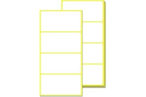 TOWNSTIX 300 Sztuk, 80 x 40 mm - Duże Białe Naklejki Cenowe Etykieta Samoprzylepna Do Pisania