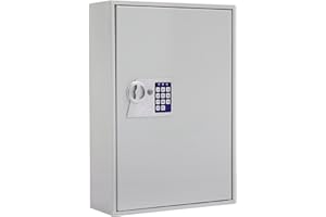 Profirst Elea 200 Armoire à clés avec Serrure électronique Gris Clair LxH 38x55cm matériel de Fixation 200 Crochets 200 Porte-clés gratuits