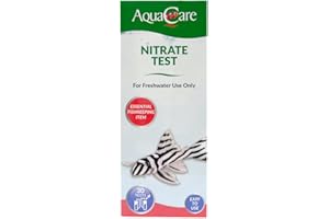 AquaCare Nitrate Liquid Test Kit, Aquarium Water Test Kit For Freshwater Fish Tanks (30 Tests)