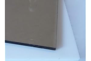 ALT-INTECH Plaque en Polycarbonate 1000 x 600 x 3 mm Bronze/Brun teinté Transmission de la lumière de 50% Coupe PC