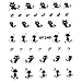 TOOGOO(R)1 pc Nail Art Stickers Nail Design Decoration Diamond Butterfly Cat (XF-249)