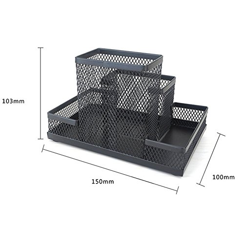 Cosanter Multifunctional Portal pices 4 Compartimentos de Metal Titular Pluma de Caja Estilo de Estudiantes Oficina Organizador Malla Negro reviews Cosanter Multifunctional Portal pices 4 Compartimentos de Metal Titular Pluma de Caja Estilo de Estudiantes Oficina Organizador Malla Negro