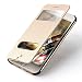 Produktbild Premium Oats Apple iPhone 6s, 6 Schutzhülle mit stylischer Aluminium Vorder und Rückseite Sichtfenster Anrufe schnell Annehmen Hülle Hard Cover Flip Back Case Tasche - von OKCS® in Gold