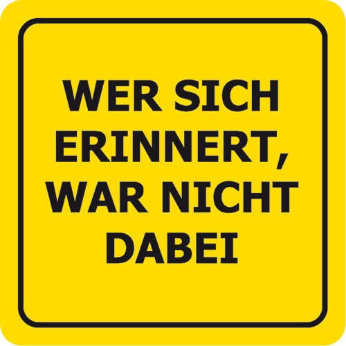 Bierdeckel 15 Stück +++ LUSTIG von modern times +++ WER SICH ERINNERT - VERBOTENE BIERDECKEL +++ ARTCONCEPT GMBH