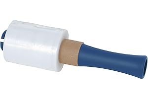 CBD 1 X Ministretchfolie + Abroller Stretchfolie Handstretchfolie 100mm 23µm mit 150m (0,0766Euro /m)