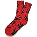 Produktbild Socken Einmalige Anlage Weed Blatt drucken Unisex Baumwolle hohe Crew Athletische Rasta