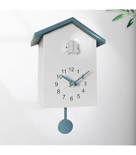 Horloge à coucou - FISURA - Beige et orange - 21,5 x 8 x 41,5 cm Horloge à coucou - FISURA - Beige et orange - 21,5 x 8 x 41,5 cm