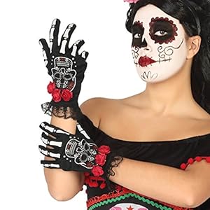 Guantes Catrina Esqueleto