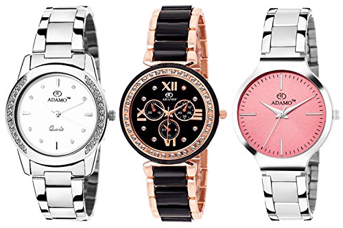 ADAMODesigner Women's Combo Wrist Watch 325-806-816