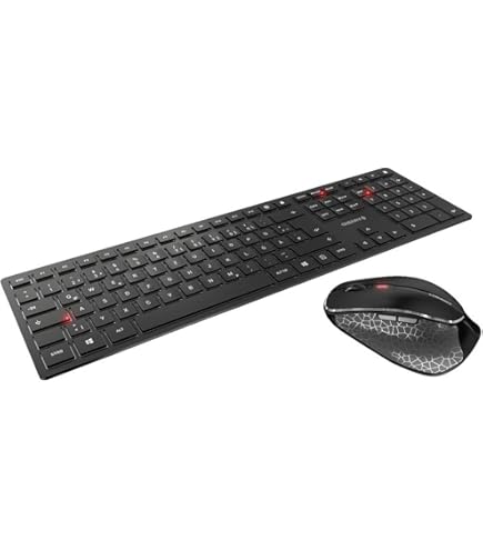 CHERRY USB CABLE 1.5 Braided USB-C To USB-A Cable For Charging & Data Transmission For Keyboard, Mouse, Smartphone, Tablet And More, 1.5 M Long - Black