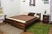 Produktbild Holzbett 160 x 200 cm Kiefer massiv Nuss mit Lattenrost