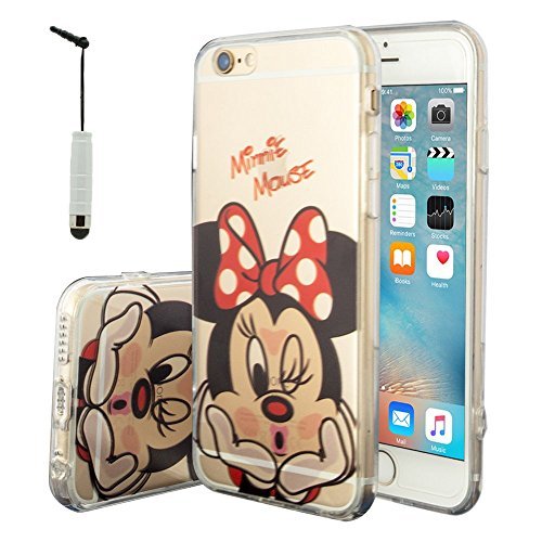VCOMP Cubierta de Silicona TPU Transparente Ultra Fina Dibujo Animados Bonito para Apple iPhone 6 6s - Minnie Mouse Mini l piz ptico reviews VCOMP Cubierta de Silicona TPU Transparente Ultra Fina Dibujo Animados Bonito para Apple iPhone 6 6s - Minnie Mouse Mini l piz ptico