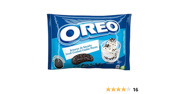 Oreo Vanilla Flavour Small Crushed Cookie Pieces 400g Amazon Co Uk Grocery