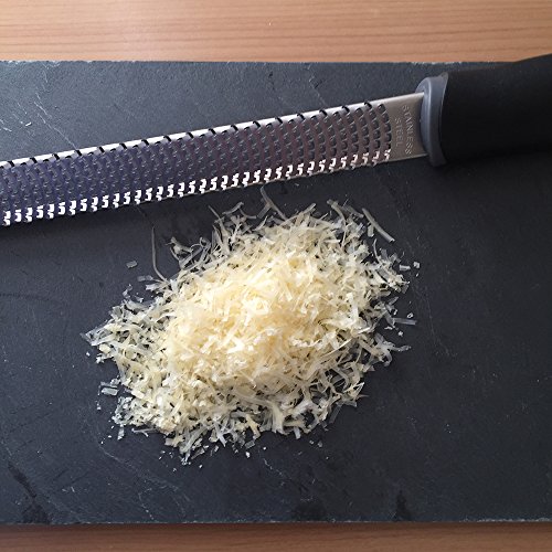Premium Küchenreibe Edelstahl rostfrei, schwarz - 3