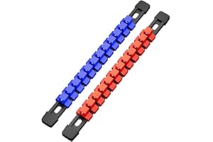 Feegow-Lot de 3 supports de rangement pour douilles - Propre et organisé - Rangement pour clés murales - 3 pièces - 14, 38, 12 (3 pièces)