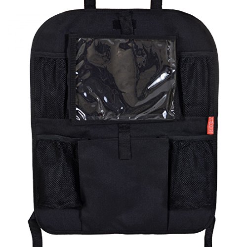 2er Set LCP Kids Auto Frontsitz Rückenlehnenschutz und Kindersitz Organizer mit Klarsichtfach für Tablet PC Pad - 4