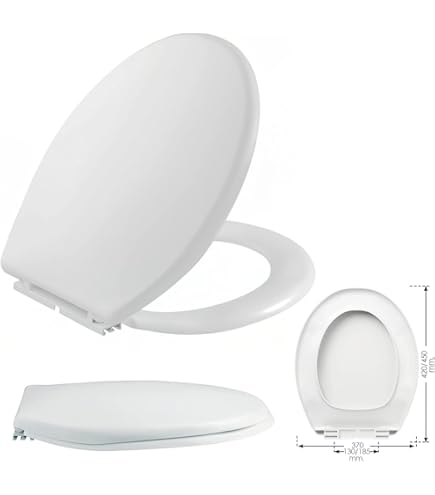 Abattant Wc En Polypropylène Blanc Avec Kit De Fixation - Tendance