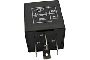 Colcolo Relais temporisé 12V Interrupteur de relais de remplacement professionnel durable Relais à usage automobile Portable 4 broches pour bateaux Camion, 60 secondes