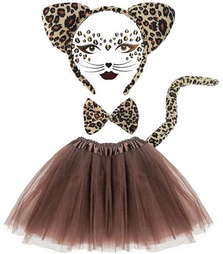 Haozaikeji Novità Guanti Lunghi Zebrati Leopardati Gomito Manica - Foto 9