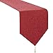 Produktbild Tong Yue Rechteckiger Tischläufer, einfarbig, Tischdekoration, für draußen, Hochzeit, Party, 30 x 220 cm rot