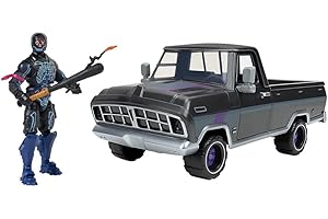 Fortnite FNT1019 pojazd niedźwiedzia Plus 4-calowa figurka żołnierza imprezowego z palnikiem Bash, wielokolorowa