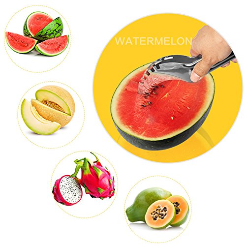 NALATI Wassermelone Obstmesser Melonen Ausstecher Melonenschneider Entkerner – Nützlich und Smart Küchenhelfer - 3