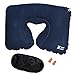 Digital Dukan 3 in 1 Super Soft Travel Neck Pillow | Easy to Carry Multi Utility Travel Kit - Inflatable Neck Air Cushion Pillow With Eye Mask and 2 Ear Plugs | Random Color RS.249.00