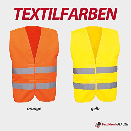 25 Sicherheitswesten bedruckt Warnweste bedrucken EN ISO 20471 Unisize - 3