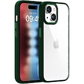 BUFF LABS iPhone 15 ile Uyumlu New Air Bumper Kılıf, Koruyucu Telefon Kılıfı (Koyu Yeşil)