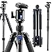 Price comparison product image Phot-R Camera Video 168cm Tripod Monopod Compact Folding Lightweight Aluminium 66", 360° Panoramic Ball Head QR Plate Spirit Level, Max Load 15kg Carry Bag for Photo Studio Portable DSLR PT288