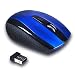 Produktbild Accmart (TM Kabellose Maus Wireless schurlose Drahtlose optische Maus Blau für Windows 2000, Me, XP, Vista, Win 7 and Mac mit USB 2.0 Empfänger