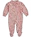 Laura Ashley Baby Girls' "English Garden" 1-Piece Pajamas - pink, 3 - 6 months