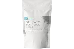 PLANTASACUARIO Sulfato de Potasio 1Kg, Abono Sulfato Potasico Fertilizante hidrosoluble para Plantas de Jardín y Acuario (K2SO4)