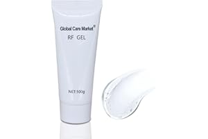 GLOBAL CARE MARKET Gel conducteur - Gel de radiofréquence avec de l’acide hyaluronique pour une utilisation avec des machines pour le visage et le corps à micro-courant RF, base de gel de cavitation