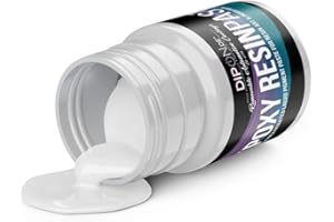 DIPON.DE HIGH PERFORMANCE LIQUIDS & PIGMENTS Résine époxy (résine époxy), pigment Ocean WAVE WHITE blanc, vagues, production de cellules océaniques, pâte de couleur professionnelle hautement pigmentée pour résine époxy, polyuréthane, résine