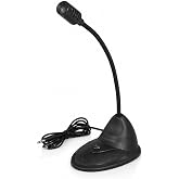 Coverzone Kablolu Kondansat&ouml;r Mikrofon 3.5mm Stereo Jack Bağlantı G&uuml;r&uuml;lt&uuml; Azaltıcı 20Hz-20kHz Frekans Tepkisi -58dB Hassasiye