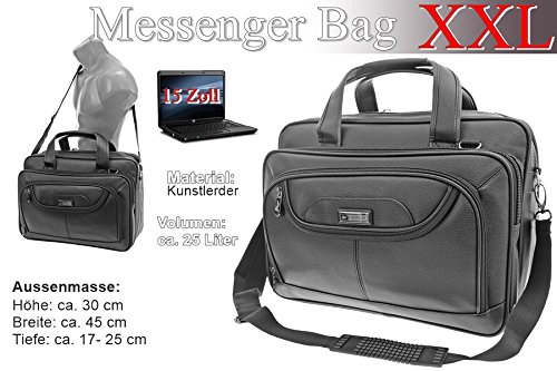 Schultertasche Citybag Flugbegleiter Ausweistasche Umh  ngetasche Business Messenger Bag Tasche Black NEU