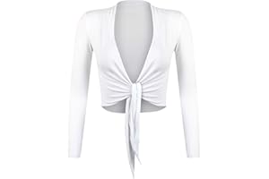 GLAMEXX24 Bolero Donna Elegante Coprispalle Giacchetta con Maniche Lunghe Top Bolero Cardigan da Sera Casual per Matrimonio Cerimonia Festiv