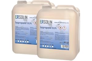 ERSOLIN Isopropanol 99.9% 2 x 5 Litre IPA Degreaser Cleaner Available in 1L 2.5L 3L 10L