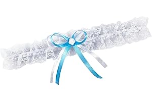PET-JOS Bridal Garter Bride Blue Lace Garter Bridal Wedding Garter Gift Something Blue