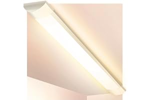 Viugreum 3ft LED Batten Light, Ceiling Tube Light, 4000K Neutral White, 230V, 30W, 3600 Lumen, 130 °Beam Angle, Ceiling Light for Office, Living Room, Bathroom, Kitchen, Garage, Warehouse