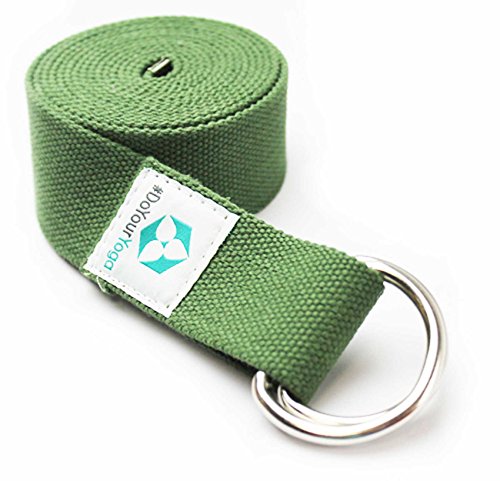 Yogagurt »Madira« / Yoga-Belt Gurt 100% Baumwolle mit stabilem Metall-Ring-Verschluss / 250 x 3,8cm / in verschiedenen Farben erhältlich - 2