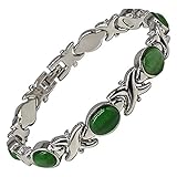 Helena Rose Ladies Magnetic Bracelet For Women - Relieve Menopause Symptoms - Best Natural Pain Relief For Migraine Arthritis Anxiety And Stress - Includes Jewellery Gift Box