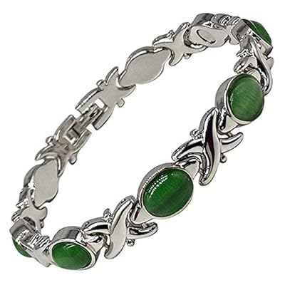 Helena Rose Ladies Magnetic Bracelet For Women - Relieve Menopause Symptoms - Best Natural Pain Relief For Migraine Arthritis Anxiety And Stress - Includes Jewellery Gift Box