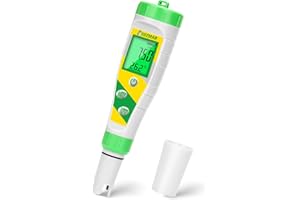 UIUZMAR pH Mètre Numérique Testeur pH et Sel Électronique Piscine 5 en 1 pH Sel TDS EC Analyseur pH Mètre Piscine au Sel Testeur pH Pour L'aquariophilie PPM et EC Metre pour Hydroponique