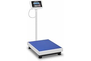 Steinberg Systems SBS-PF-150 Plattformwaage 150 kg Aufteilung 50 g Wiegefläche 60 x 45 cm LCD-Display LCD Bodenwaage Industriewaage Digitalwaage