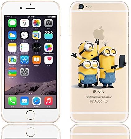 Disney Minions taking selfe Character Transparent Soft TPU cases for iphone 5/5s ; 5c ; 6/6s ; 6PLUS ; &amp; iphone 7 Soft TPU cases (iphone 5c, Minions taking Selfe)