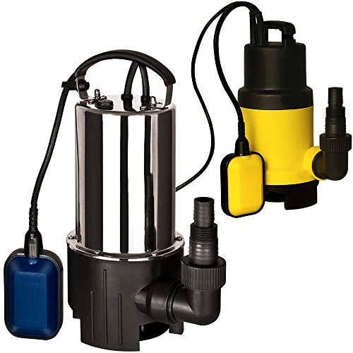 Tauchpumpe Edelstahl Schmutzwasserpumpe Teichpumpe Pumpe Schwimmschalter 11500 l/h 550 Watt