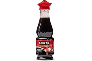 CHIN-SU Sauce de Soja Vietnamienne Authentique - Nuoc Tuong Toi Ot Chinsu - Idéal pour Cuisine Asiatique comme la friture, le sauté, la cuisson à la vapeur, le Nem - 250 ml (Saveur l'Ail et Piment)