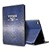 Produktbild iPad Pro 9.7"(2016 Release) Case Cover,Modern Vintage Book Style Case for Ipad Pro9.7"(2016 Release),Premium PU Leather Smart Case Auto Sleep Wake Slim Fit Multi Angle Stand,Blue
